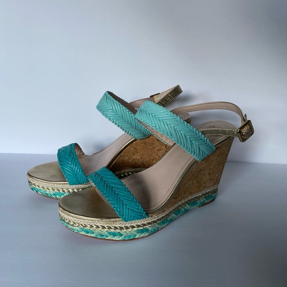 Gorgeous Vince Camuto summer wedges, sz 8,5 - Picture 6 of 9